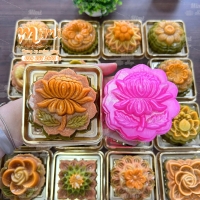 Khuôn 9cm làm xôi, rau câu, bánh trung thu [ Hoa cúc đại ]